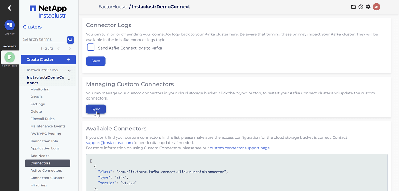 Upload Connectors